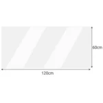 Διάφανο προστατευτικό τραπεζιού RUHHY 120x60cm από πολυκαρβονικό  ανθεκτικό σε γρατζουνιές & υγρά  με στρογγυλεμένες γωνίες