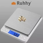 Ψηφιακή ζυγαριά κουζίνας 0.01g/0.5kg  ασημί  με LCD  μπολ & λειτουργία tare  για τρόφιμα  κοσμήματα & μικροαντικείμενα