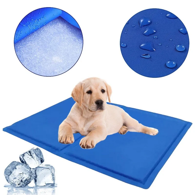 Ψυκτικό στρώμα κατοικιδίων 50x40cm με gel – αδιάβροχο και αναδιπλούμενο για σκύλους και γάτες
