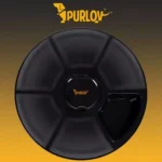 Αυτόματη ταΐστρα Purlov 6 θέσεων  μαύρη  900ml  με LED  χρονοδιακόπτη & φωνητική υπενθύμιση για σκύλους & γάτες