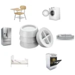Ruhhy αντικραδασμικά pads 4τμχ  λευκά  για πλυντήρια  ψυγεία & συσκευές  απορροφούν κραδασμούς & μειώνουν θόρυβο