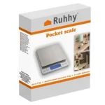 Ruhhy ψηφιακή ζυγαριά κουζίνας 2kg  ακρίβεια 0 1g  LCD  inox  με 2 μπολ  ιδανική για κουζίνα  κόσμημα & εργαστήριο