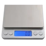 Ruhhy ψηφιακή ζυγαριά κουζίνας 2kg  ακρίβεια 0 1g  LCD  inox  με 2 μπολ  ιδανική για κουζίνα  κόσμημα & εργαστήριο