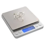 Ruhhy ψηφιακή ζυγαριά κουζίνας 2kg  ακρίβεια 0 1g  LCD  inox  με 2 μπολ  ιδανική για κουζίνα  κόσμημα & εργαστήριο