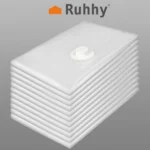 Ruhhy σετ 10 σακούλες vacuum 50x70cm με χειροκίνητη αντλία για εξοικονόμηση χώρου και προστασία ρούχων