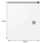 Ruhhy σετ 10 σακούλες vacuum 50x70cm με χειροκίνητη αντλία για εξοικονόμηση χώρου και προστασία ρούχων