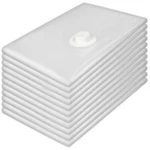 Ruhhy σετ 10 σακούλες vacuum 50x70cm με χειροκίνητη αντλία για εξοικονόμηση χώρου και προστασία ρούχων