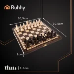 Ξύλινο σετ σκακιού Ruhhy 31x31cm από οξιά