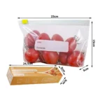 Σακουλάκια τροφίμων zip-lock 1200ml σε σετ 15 τεμαχίων – επαναχρησιμοποιούμενα και αεροστεγή