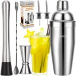 Σετ κοκτέιλ 6 τεμαχίων ανοξείδωτο ατσάλι Bartending Set