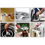 Σετ 2 γαντζόκλειδα Snap n Grip 9-32mm AG476A σε χρήση