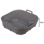 Γκρι σιλικόνη φριτέζας αέρος RUHHY 20x20cm  επαναχρησιμοποιούμενη  αντικολλητική  ανθεκτική σε υψηλές θερμοκρασίες