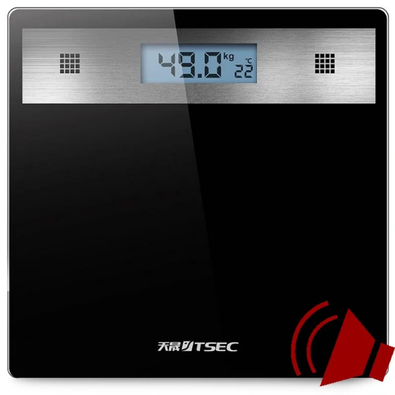 Smart Ζυγαριά Μπάνιου Bluetooth 180kg γυάλινη με LCD οθόνη και θερμόμετρο