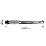SPM δυναμόκλειδο καρέ 1/4"  ροπή 5-25Nm  από χάλυβα  με κασετίνα  ρυθμιζόμενο  για τετράγωνα & εξαγωνικά παξιμάδια