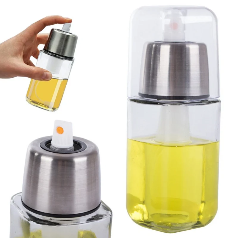 Γυάλινο σπρέι λαδιού με αντλία πίεσης 180ml για μαγειρική χρήση