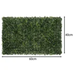 Συνθετική φυλλωσιά βούξος πράσινη 40x60cm  ανθεκτική  πυκνή  για φράχτες  τοίχους  μπαλκόνια  εξωτερικούς & εσωτερικούς χώρους