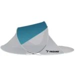 Πτυσσόμενη τέντα παραλίας POP-UP 220x120x90εκ. τιρκουάζ-γκρι με θήκη και πασσαλάκια