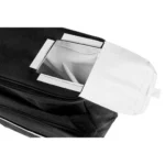 Θερμική τσάντα picnic μαύρη 35x23x35 cm από 600D Oxford με θήκη μπουκαλιού