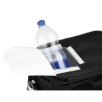 Θερμική τσάντα picnic μαύρη 35x23x35 cm από 600D Oxford με θήκη μπουκαλιού