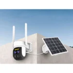 Ηλιακή κάμερα WiFi IP εξωτερικού χώρου περιστρεφόμενη με zoom και ανίχνευση κίνησης