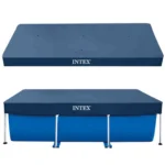 Intex Αντηλιακό Προστατευτικό Κάλυμμα Πισίνας Frame 300x200cm Σκούρο Μπλε