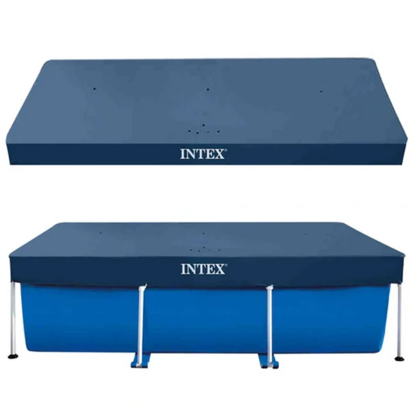Intex Αντηλιακό Προστατευτικό Κάλυμμα Πισίνας Frame 300x200cm Σκούρο Μπλε