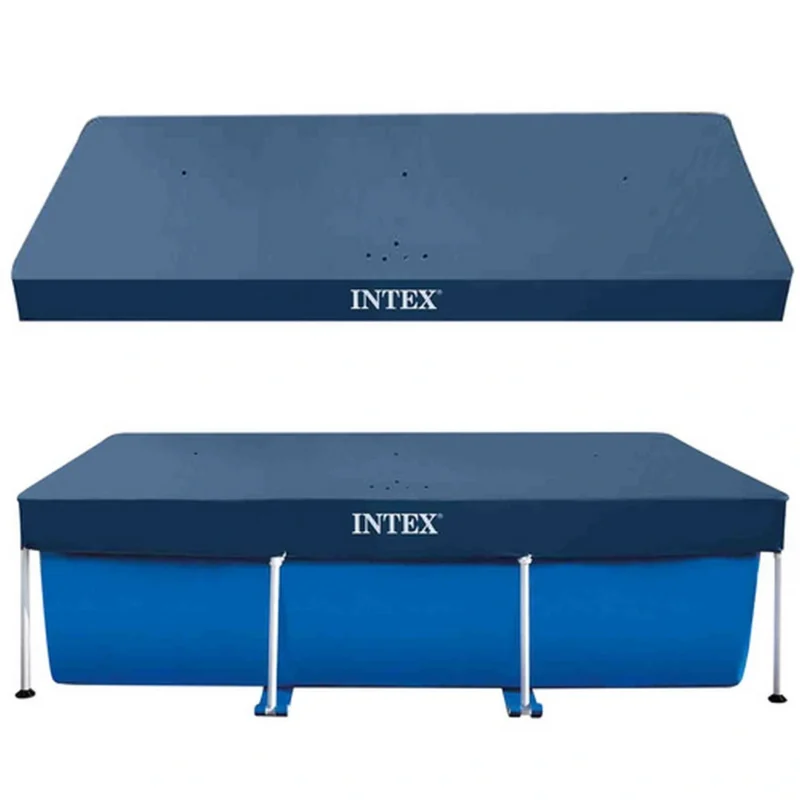 Intex Αντηλιακό Προστατευτικό Κάλυμμα Πισίνας Frame 300x200cm Σκούρο Μπλε