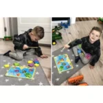 Ξύλινο παιχνίδι ψαρέματος Kruzzel "FISH" PUZZLE με καλάμι και θαλάσσια ζώα