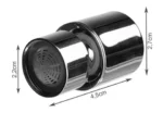 Προέκταση βρύσης διπλής λειτουργίας RUHHY ECO AERATOR χρωμέ