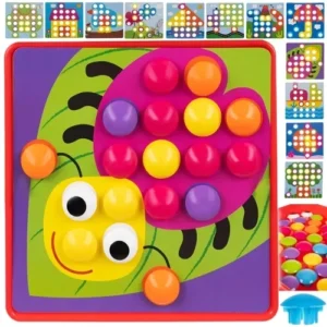 Παιχνίδι κατασκευών Puzzle Mosaic με πολύχρωμα πλαστικά κουμπιά σε διάφορα μεγέθη