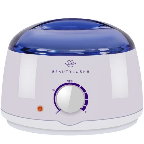 Beautylushh Κεριέρα Αποτρίχωσης WAX WARMER με διάφανο καπάκι και μαύρη βάση
