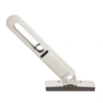 Λευκή έξυπνη mini σφουγγαρίστρα Ruhhy Minimop με δύο μπλε επιθέματα.