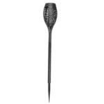 Σετ 4 ηλιακών φωτιστικών πυρσών Garden Lamp με εφέ φυσικής φλόγας και θερμό λευκό φως.