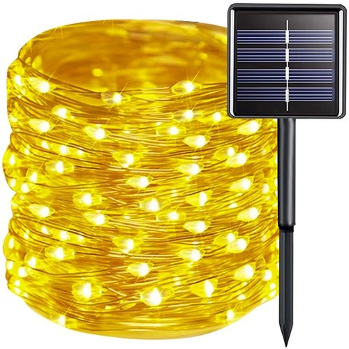 Gardlov Γιρλάντα Φωτισμού Εξωτερικού Χώρου 15m με 150 Solar LED θερμού λευκού φωτός και ηλιακό πάνελ