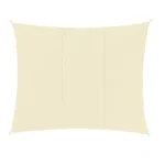 Εκρού ορθογώνιο πανί σκίασης Gardlov 3x4m SUN SAIL RECTANGULAR με κρίκους σε εξωτερικό χώρο
