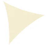 Εκρού τριγωνικό πανί σκίασης Gardlov 3x3x3m SUN SAIL TRIANGLE με κρίκους σε εξωτερικό χώρο