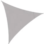 Γκρι τριγωνικό πανί σκίασης Gardlov 3x3x3m SUN SAIL TRIANGLE με κρίκους σε εξωτερικό χώρο