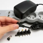 Ρυθμιζόμενο τροφοδοτικό Izoxis με USB και 6 αντάπτορες