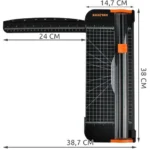 Κοπτικό χαρτιού Guillotine A3 38x14.7 cm με χάρακα και γωνιόμετρο – ασφαλές και ακριβές εργαλείο κοπής