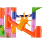 Παιχνίδι κατασκευών Kruzzel 3D Ball Race / Ball Slide με συναρμολογημένη πίστα και μπάλες σε διάφορα χρώματα.