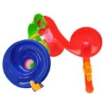 Παιχνίδι κατασκευών Kruzzel 3D Ball Race / Ball Slide με συναρμολογημένη πίστα και μπάλες σε διάφορα χρώματα.