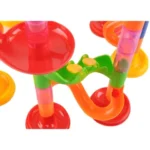 Παιχνίδι κατασκευών Kruzzel 3D Ball Race / Ball Slide με συναρμολογημένη πίστα και μπάλες σε διάφορα χρώματα.