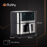 Φριτέζα αέρος Ruhhy Air Fryer XXL 8L σε μαύρο χρώμα