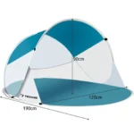Σκίαστρο παραλίας Trizand Pop Up τιρκουάζ 190x120x90cm με κουνουπιέρες στην άμμο