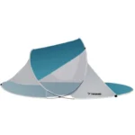 Σκίαστρο παραλίας Trizand Pop Up τιρκουάζ 190x120x90cm με κουνουπιέρες στην άμμο