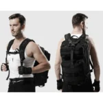 Unisex Αδιάβροχο Σακίδιο Πλάτης Ταξιδίου XL 26L σε μαύρο χρώμα με πλαϊνή όψη