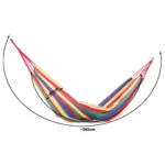 Αιώρα κήπου διπλή XXL ριγέ 200x150cm με κάλυψη