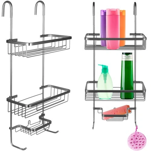 Επιτοίχια Ραφιέρα Μπάνιου Μεταλλική HANGING SHOWER SHELF με 3 ράφια