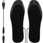Θερμαινόμενοι Πάτοι Παπουτσιών USB σε Μαύρο Χρώμα με δυνατότητα κοπής μεγέθους
