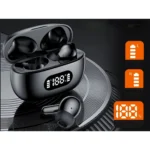Ασύρματα Ακουστικά In-Ear Bluetooth F05 Μαύρα με Θήκη Φόρτισης LED και Μικρόφωνο